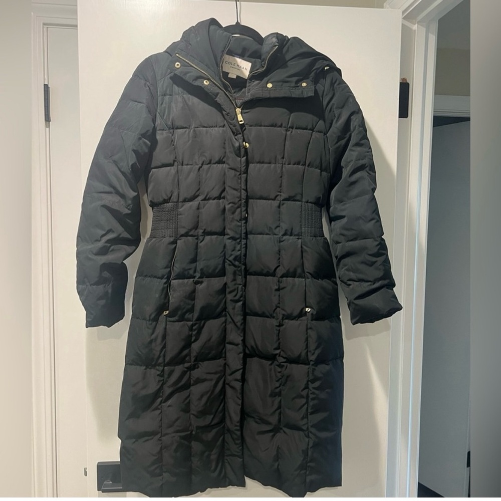 Women's Black Quilted Coat